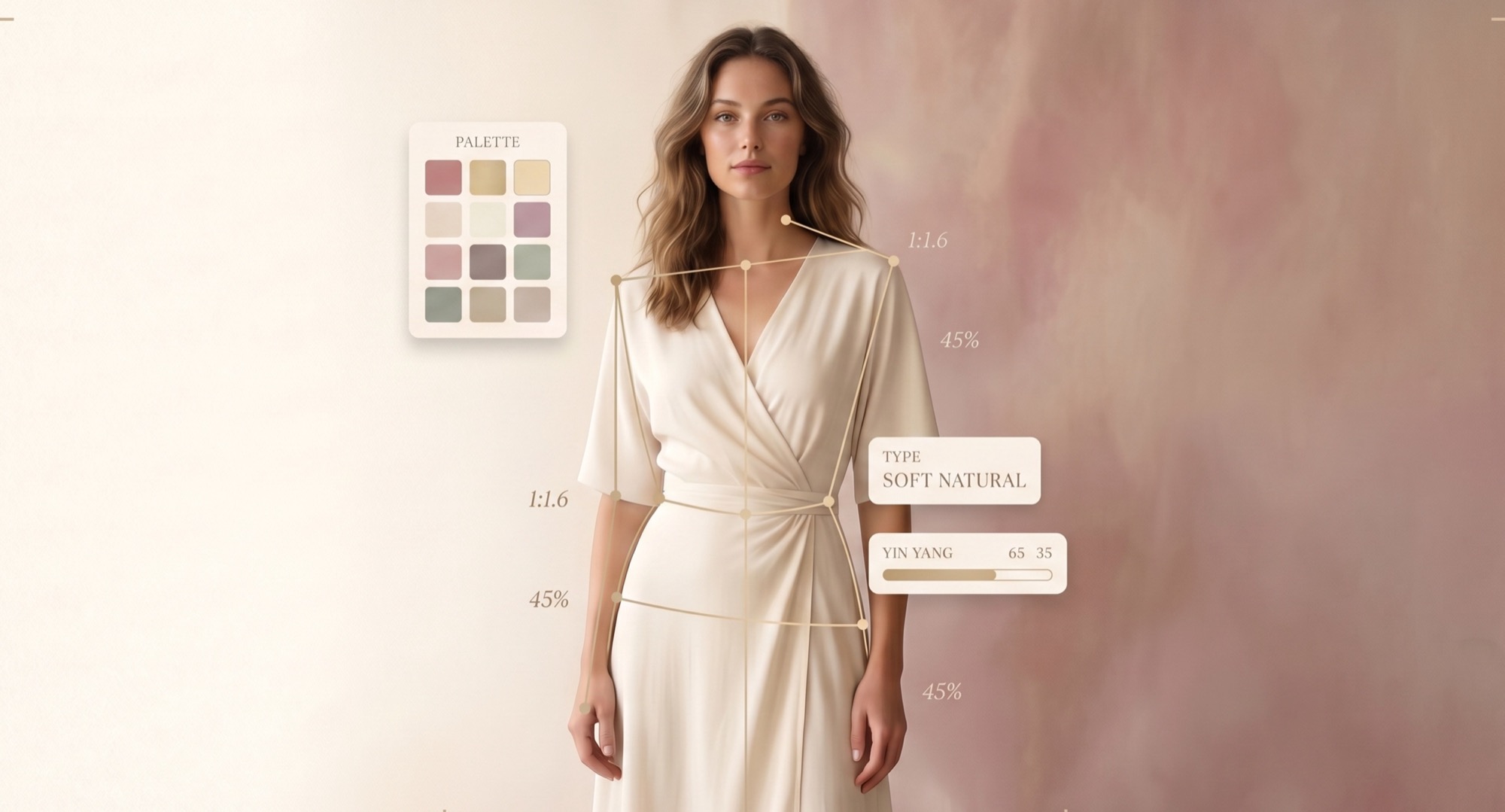 Three women of different body types — editorial fashion